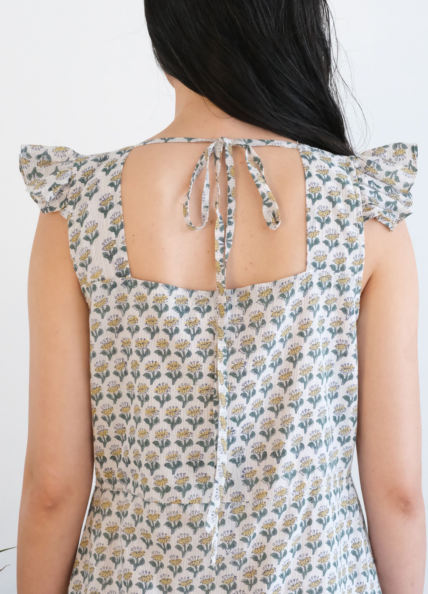 Lila Dress - Green Butti