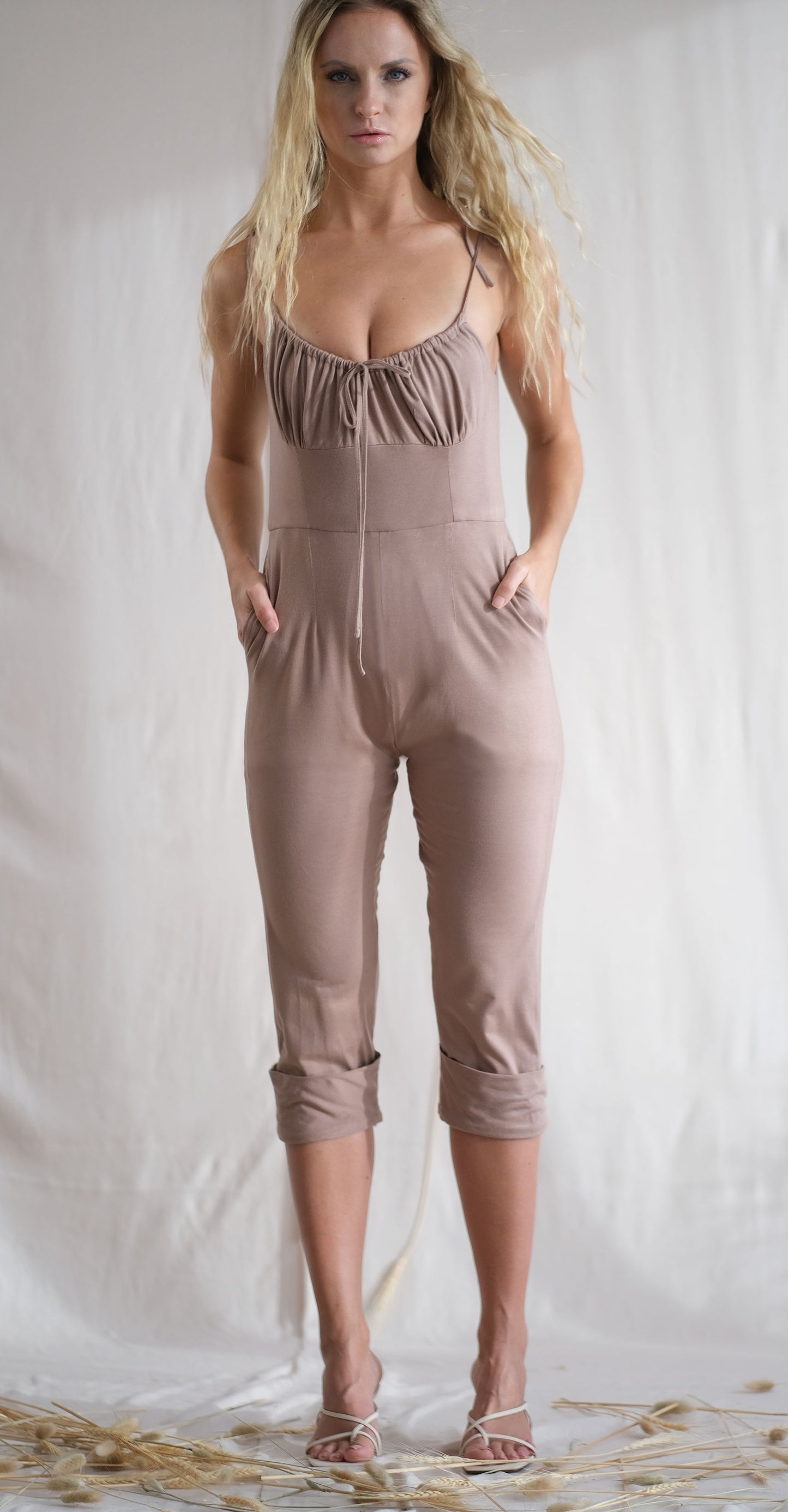 Fai elastane jumpsuit - African violet