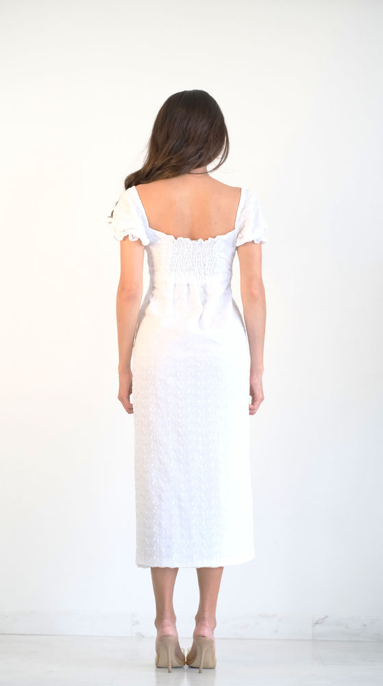 
                  
                    Sheila dress - White Embroidery
                  
                