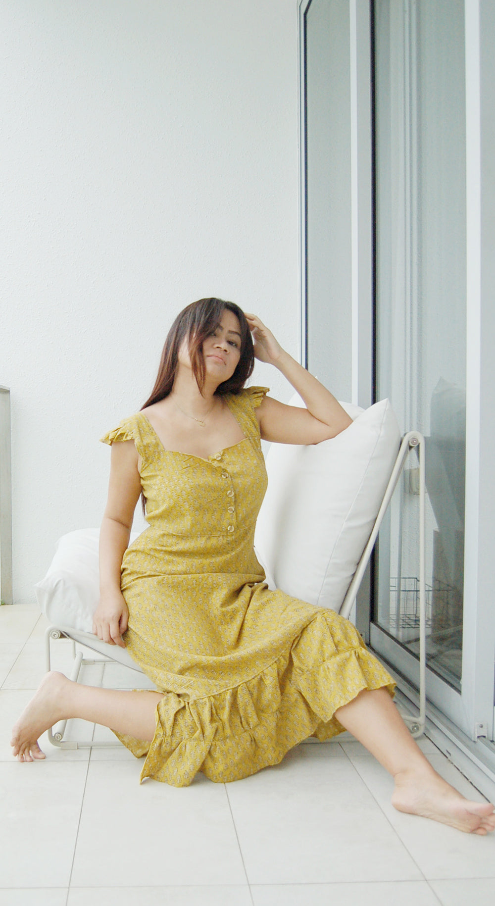 Lila dress - Mustard